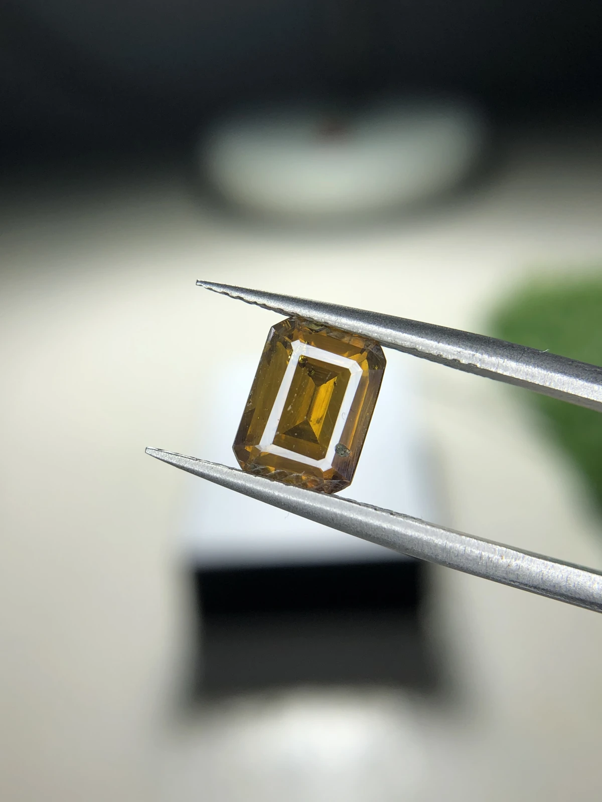 2.55 ct Natural Sphalerite loose gemstone Emerald cut from Afghanistan