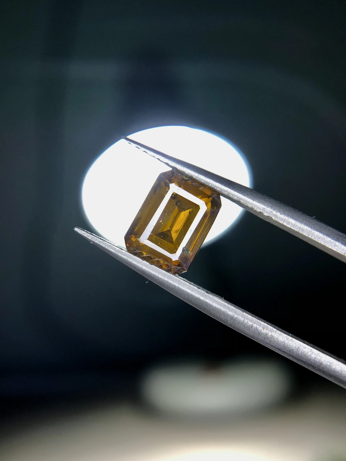 2.55 ct Natural Sphalerite loose gemstone Emerald cut from Afghanistan