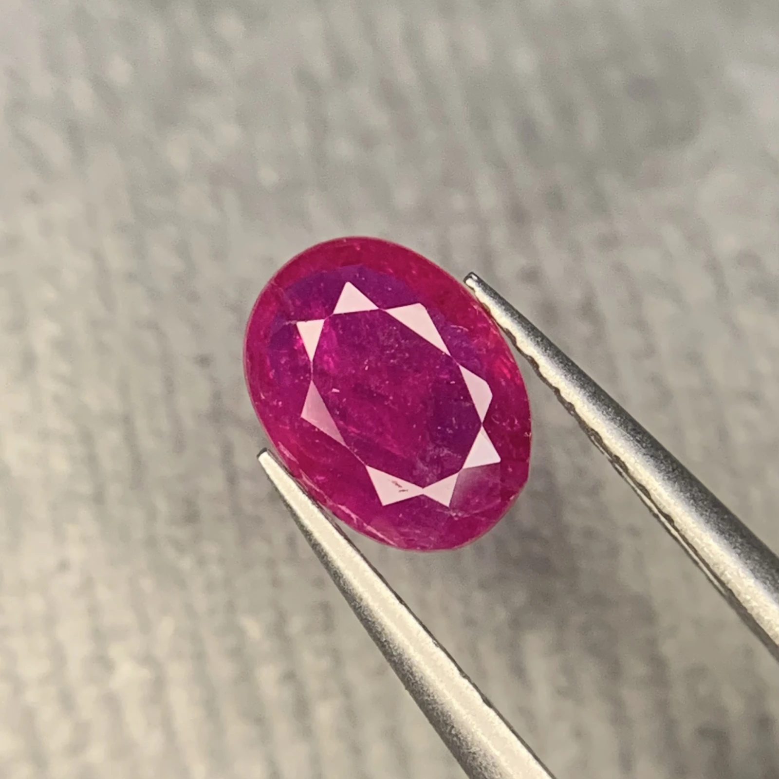 1ct Natural Ruby loose gemstone oval shape from Madagascar