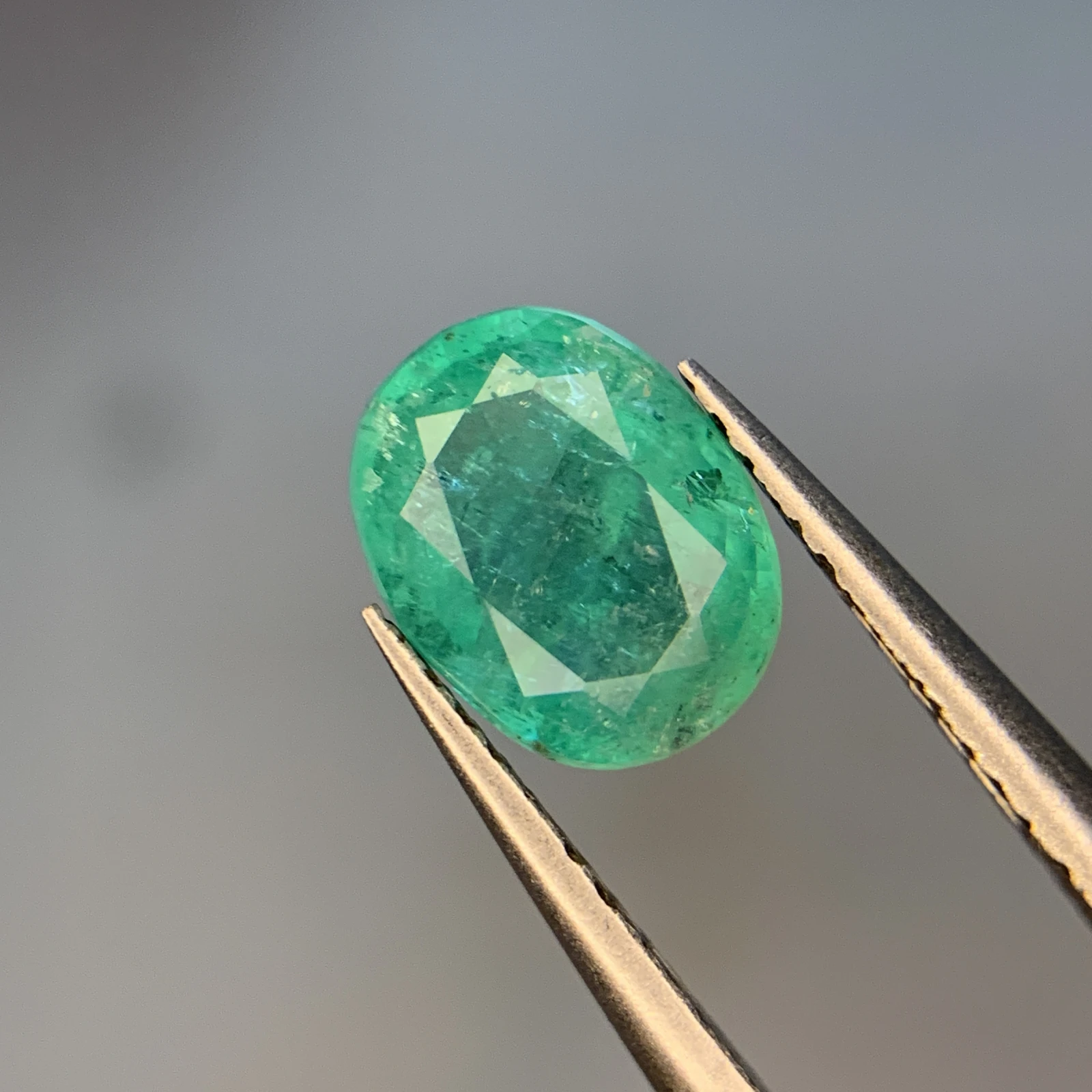 1.45ct Natural Emerald loose gemstone oval cut from Afghanistan