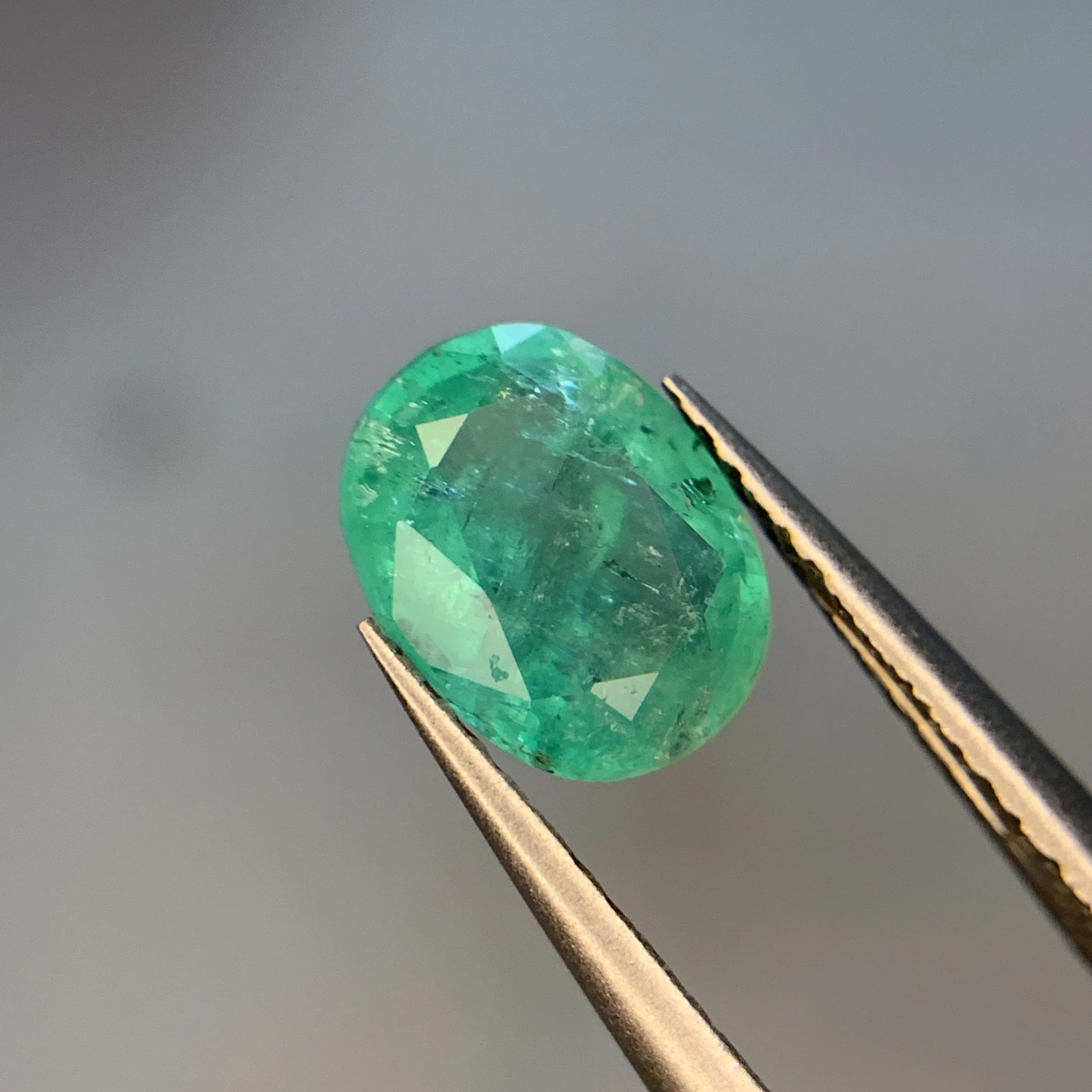 1.45ct Natural Emerald loose gemstone oval cut from Afghanistan