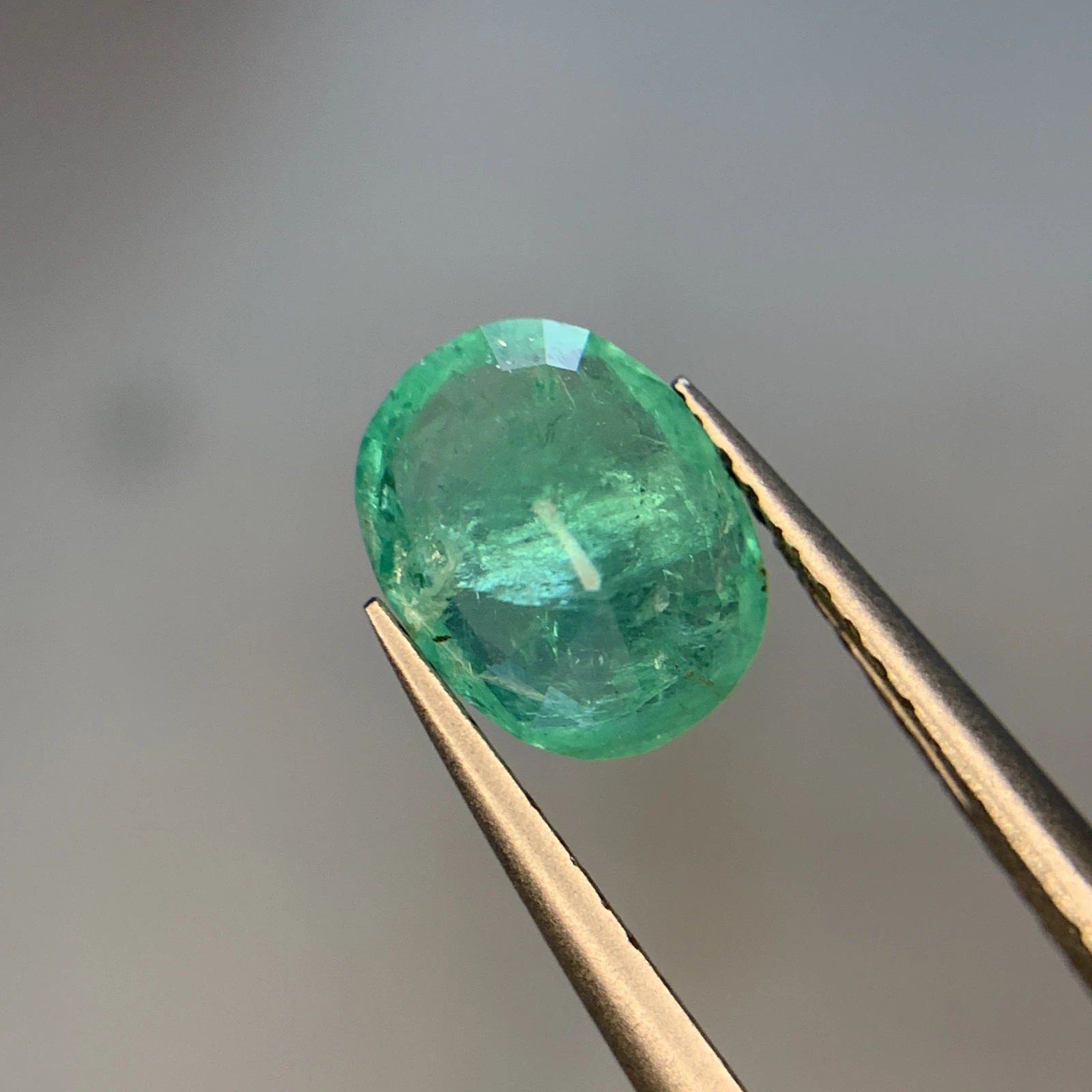 1.45ct Natural Emerald loose gemstone oval cut from Afghanistan