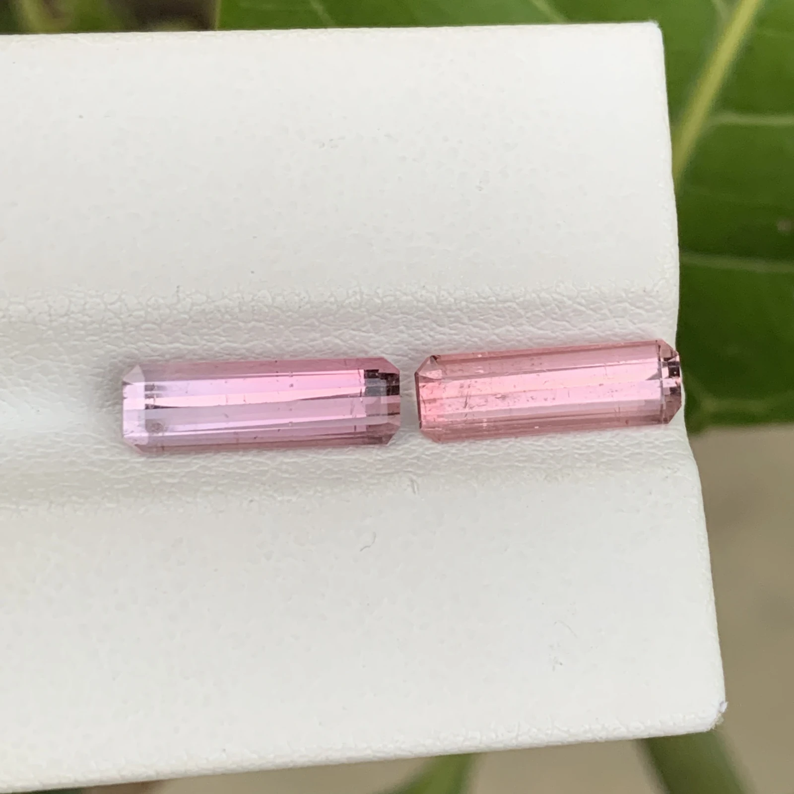 3.40 ct Natural Pink Tourmaline loose gemstone pair
