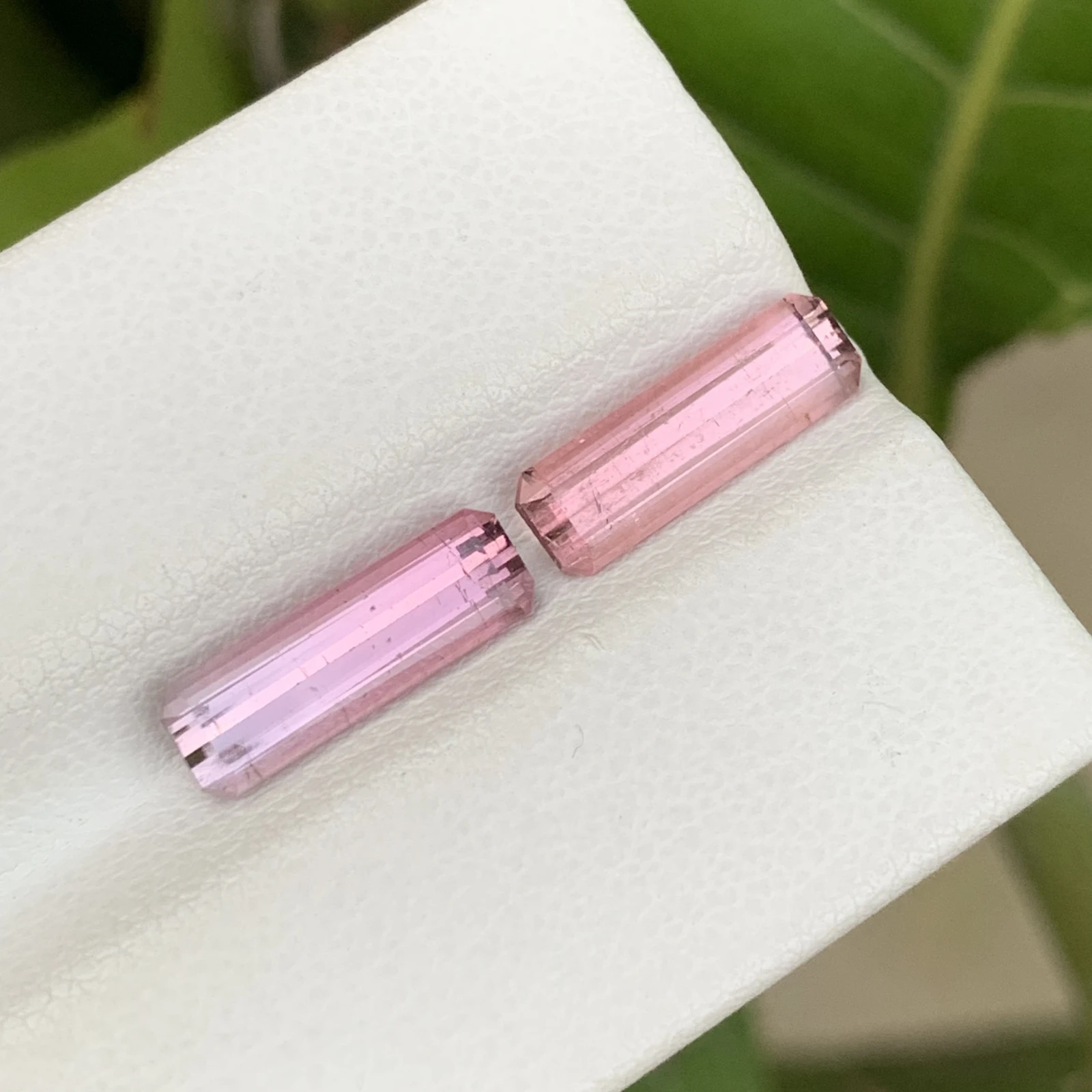 3.40 ct Natural Pink Tourmaline loose gemstone pair