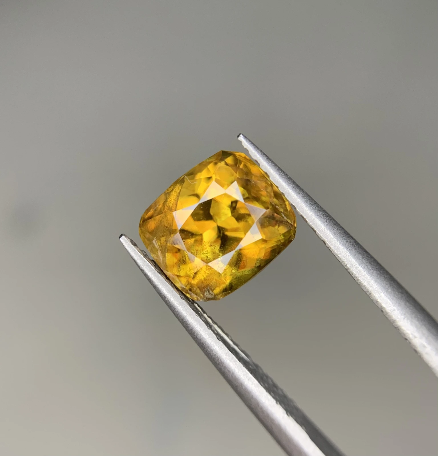 2.55ct Natural Sphene loose gemstone Cushion cut from Zagi Pakistan