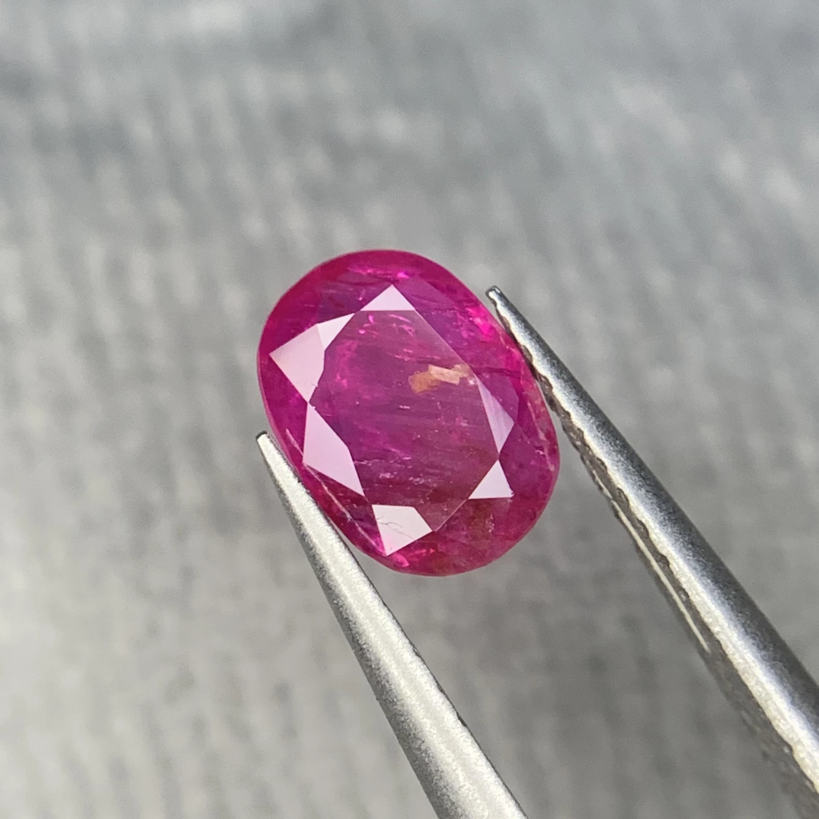 1.40ct Natural Ruby loose gemstone oval shape from Afghanistan
