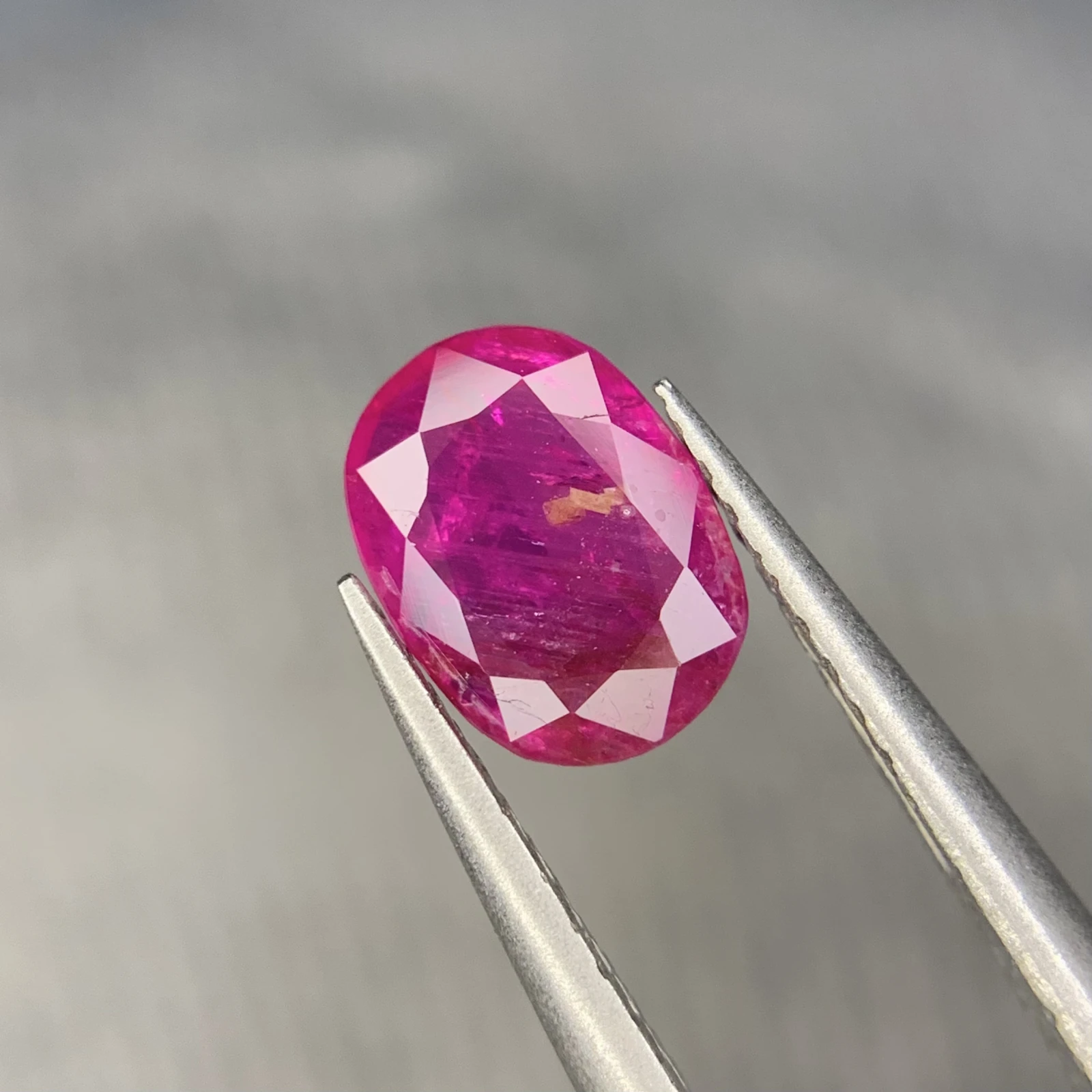 1.40ct Natural Ruby loose gemstone oval shape from Afghanistan