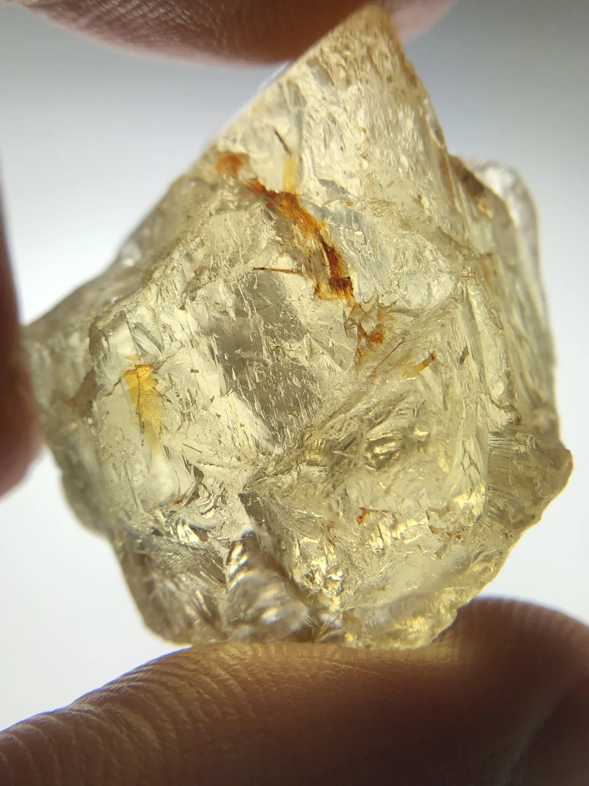 Yellow Scapolite 96 carat Facet Quality Rough