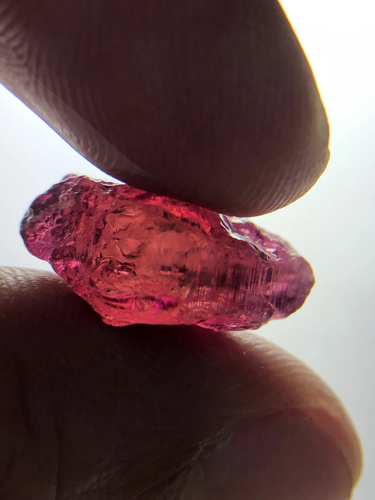 Rough Rubellite Tourmaline Facet Quality Rough From Madagascar