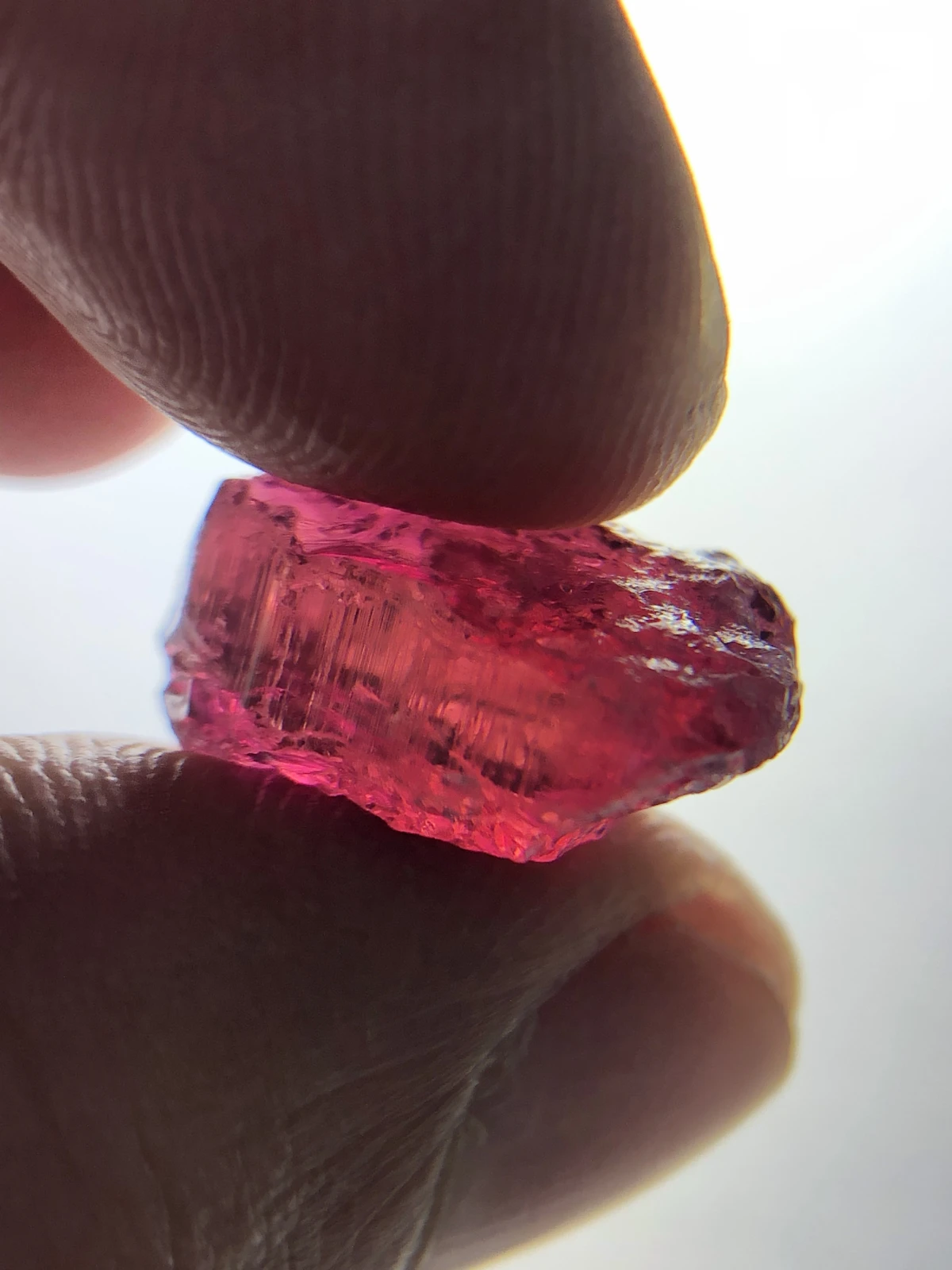 Rough Rubellite Tourmaline Facet Quality Rough From Madagascar