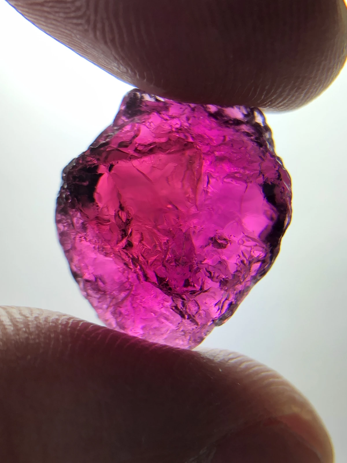 Rough Rubellite Tourmaline Facet Quality Rough From Madagascar