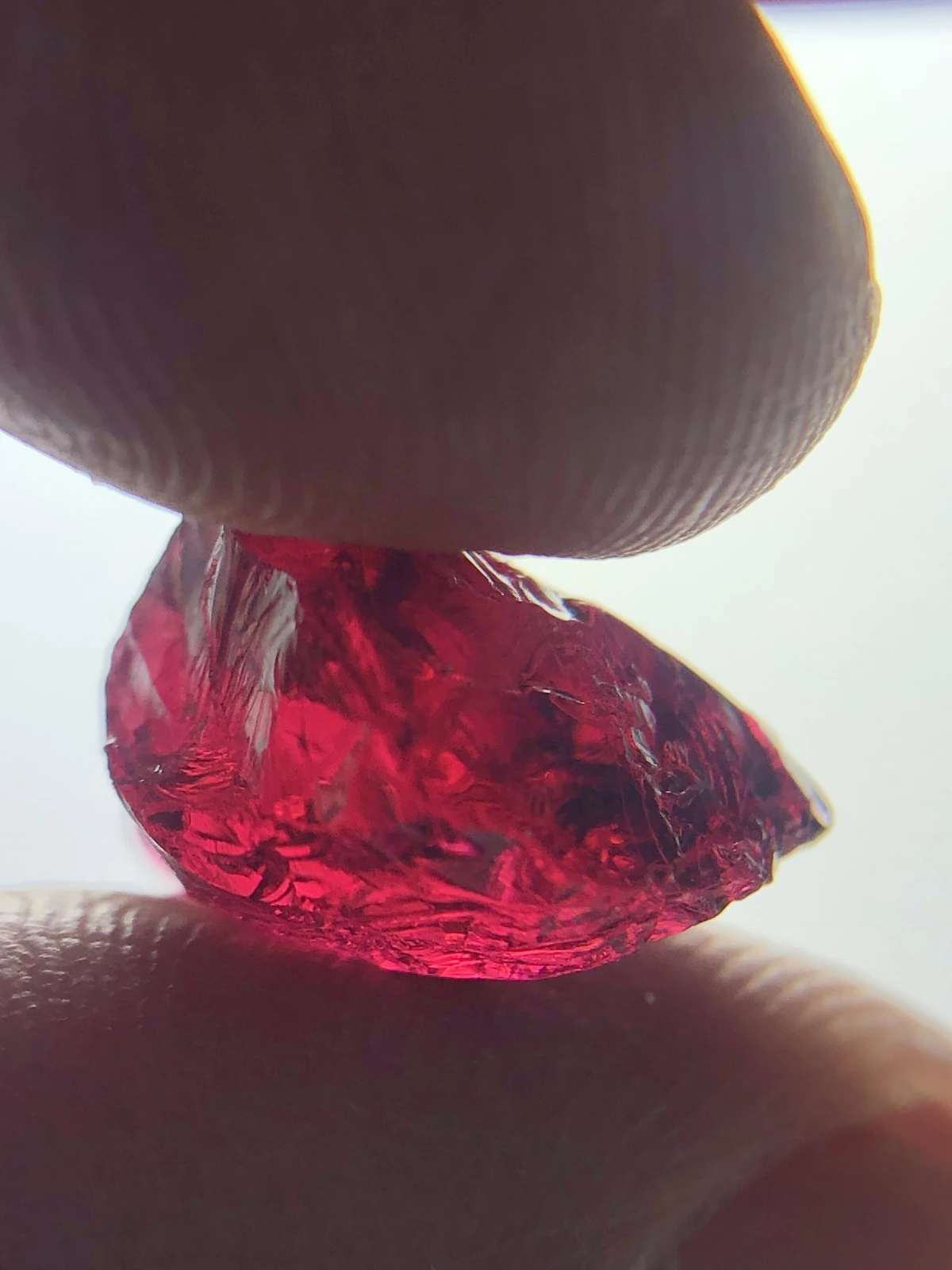 Rubellite Tourmaline Facet Grade Rough from Madagascar