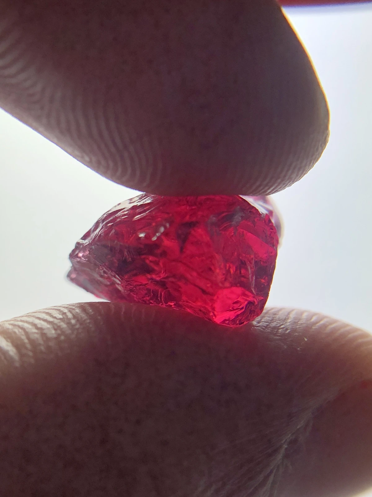Rubellite Tourmaline Facet Grade Rough from Madagascar