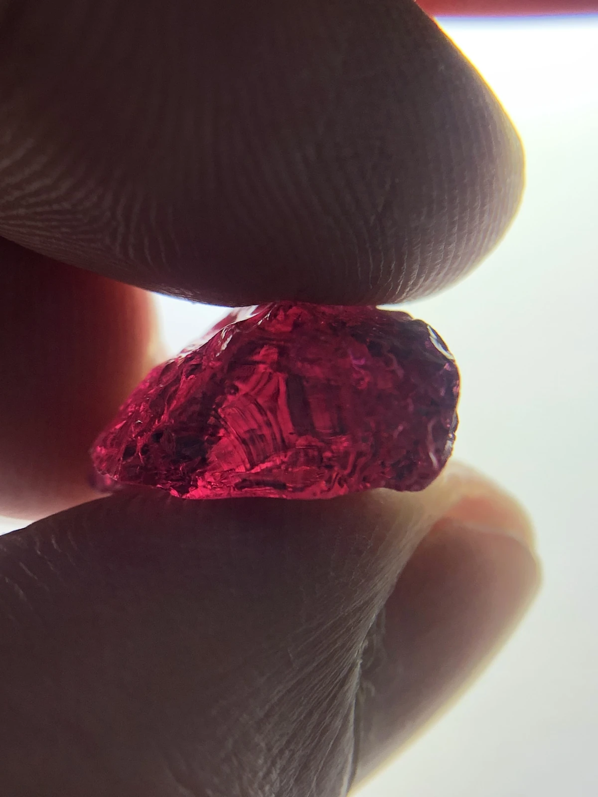 Rubellite Tourmaline Facet Grade Rough from Madagascar