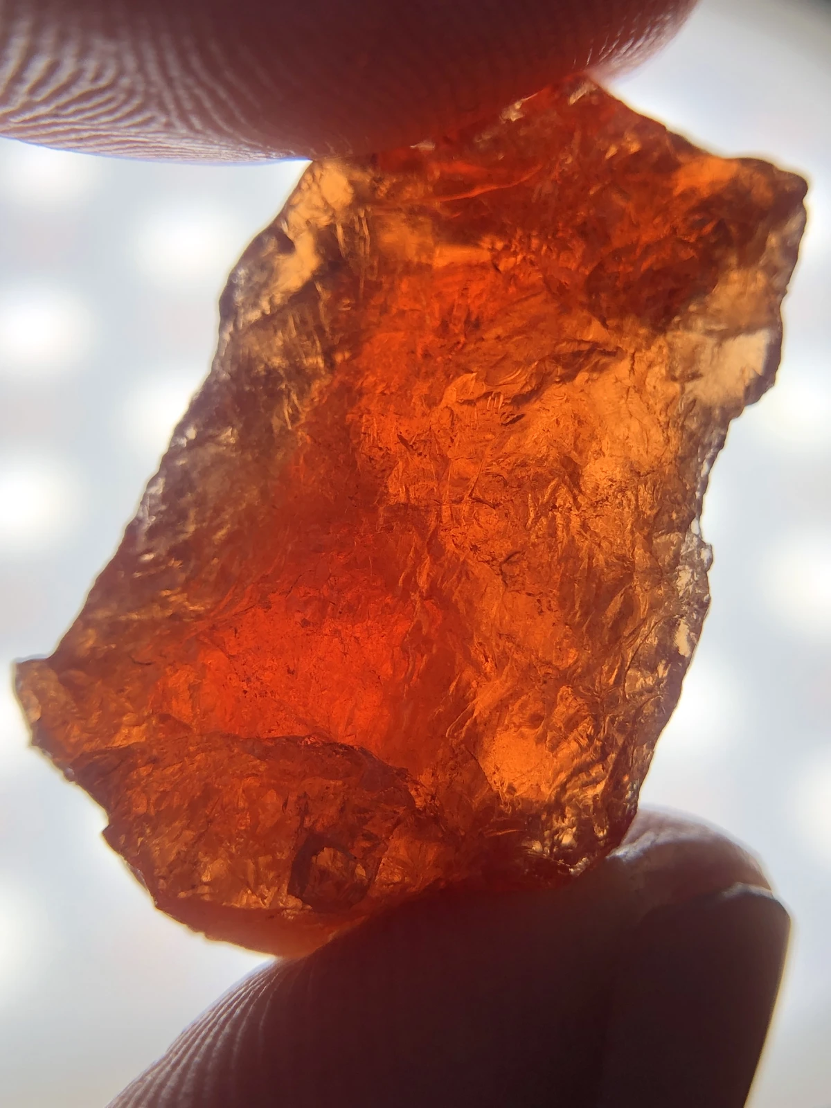 Rough Spessartite Garnet Facet Grade Rough From Madagascar