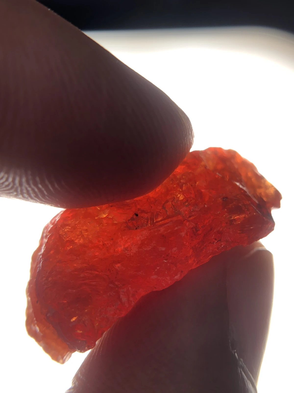 Rough Spessartite Garnet Facet Grade Rough From Madagascar