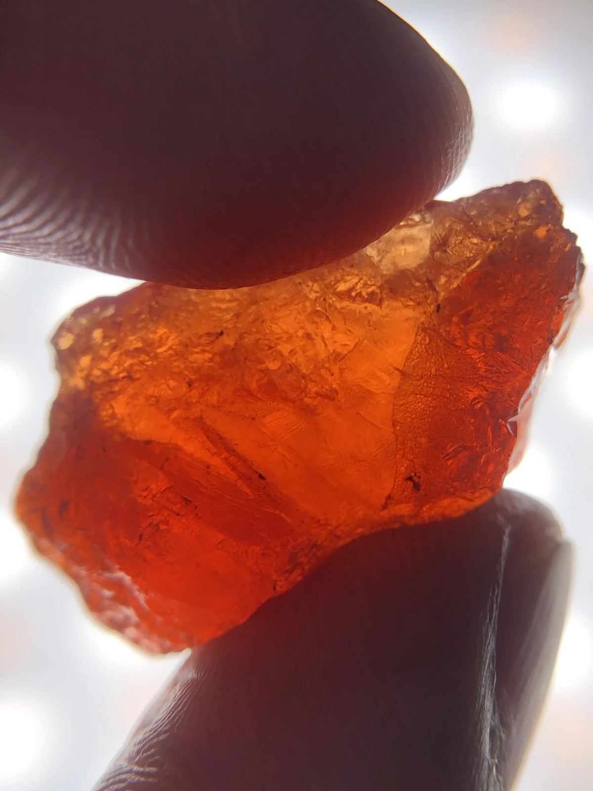 Rough Spessartite Garnet Facet Grade Rough From Madagascar