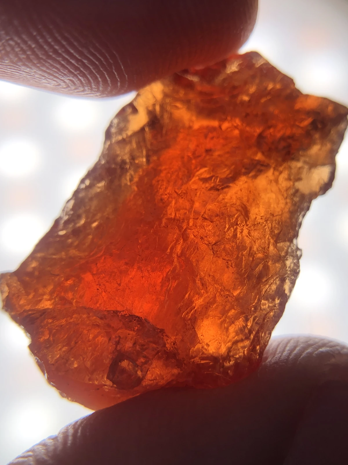 Rough Spessartite Garnet Facet Grade Rough From Madagascar