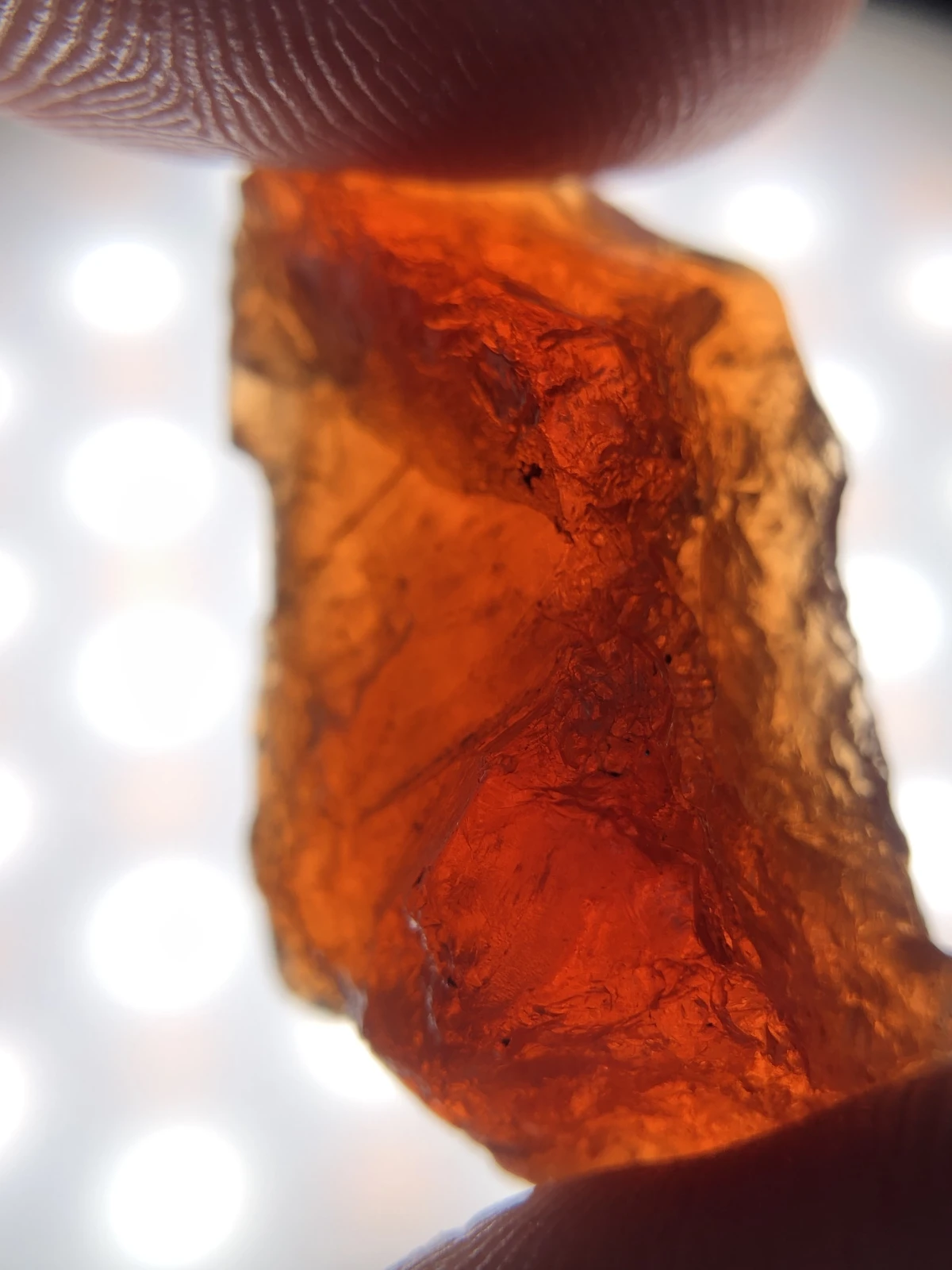 Rough Spessartite Garnet Facet Grade Rough From Madagascar