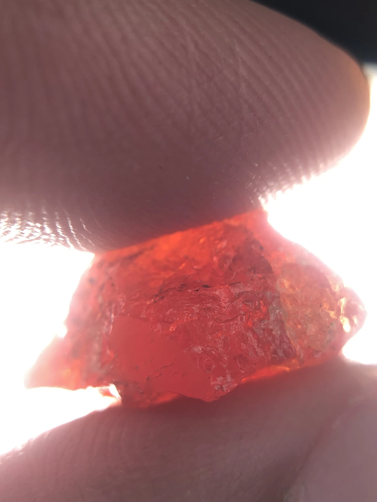 Rough Spessartite Garnet Facet Grade Rough From Madagascar
