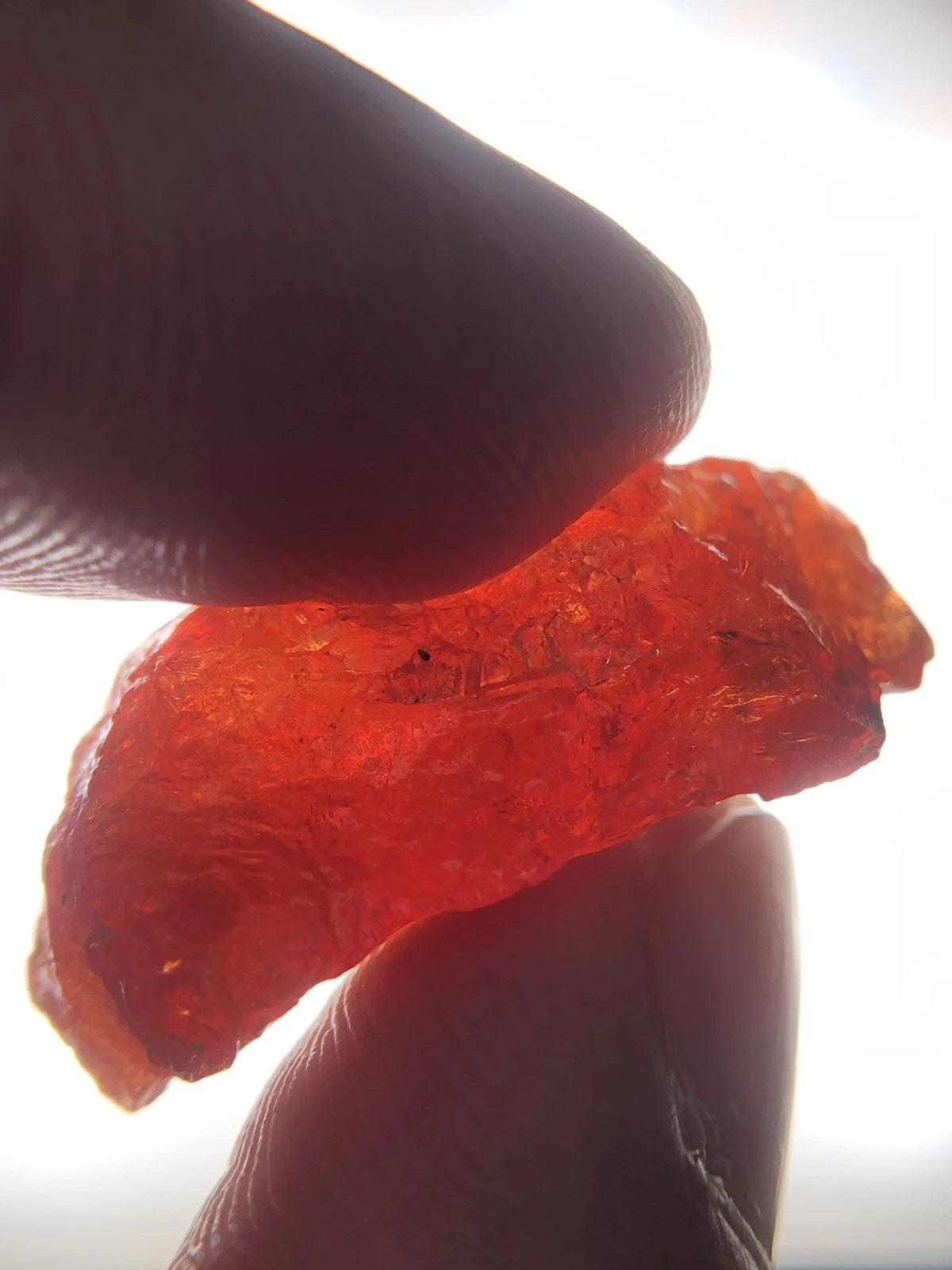 Rough Spessartite Garnet Facet Grade Rough From Madagascar