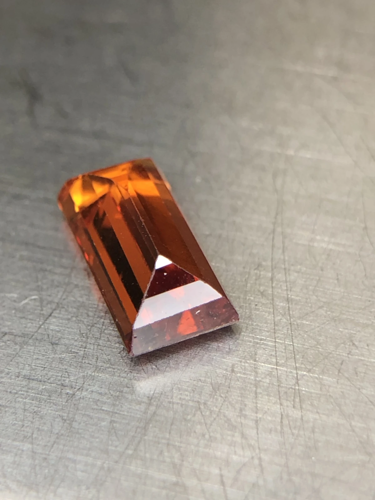 Vibrant Mandarin Garnet 2.6 carat Loose Gemstone