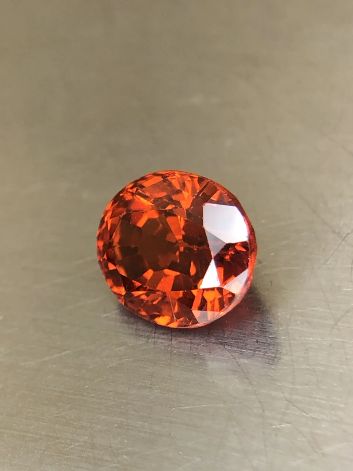 Mandarin Garnet 2.7 carats on Precision Oval Cut from Tanzania