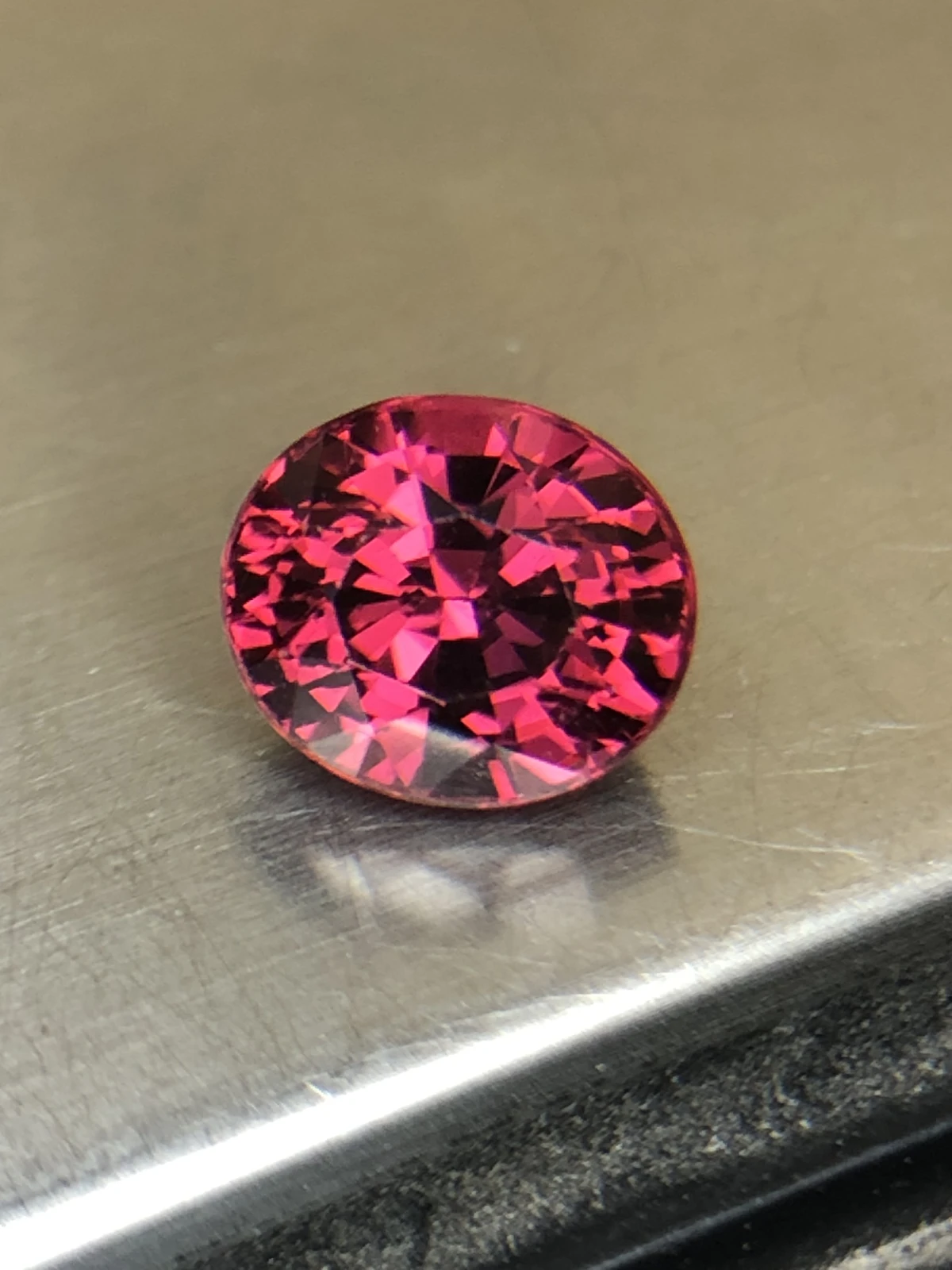 Malaya Garnet 2.3 carats in Fancy Oval Cut from Madagascar