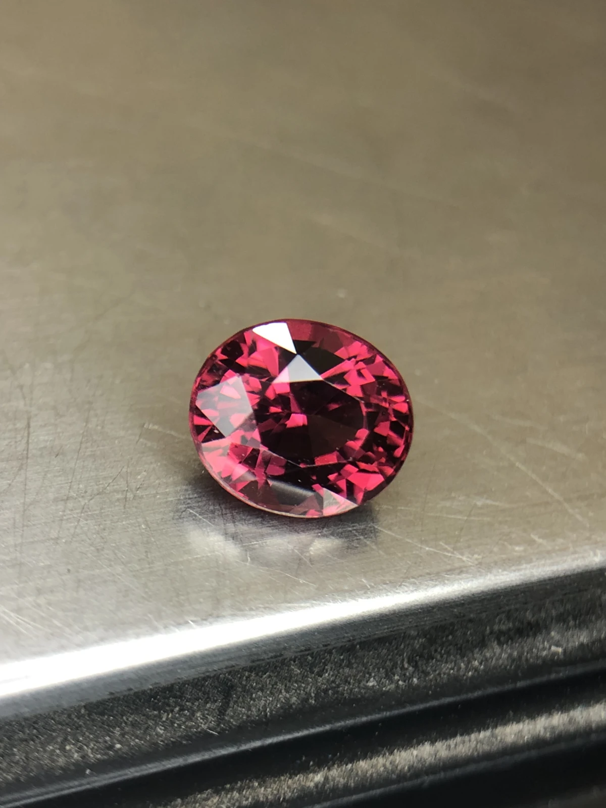 Malaya Garnet 2.3 carats in Fancy Oval Cut from Madagascar