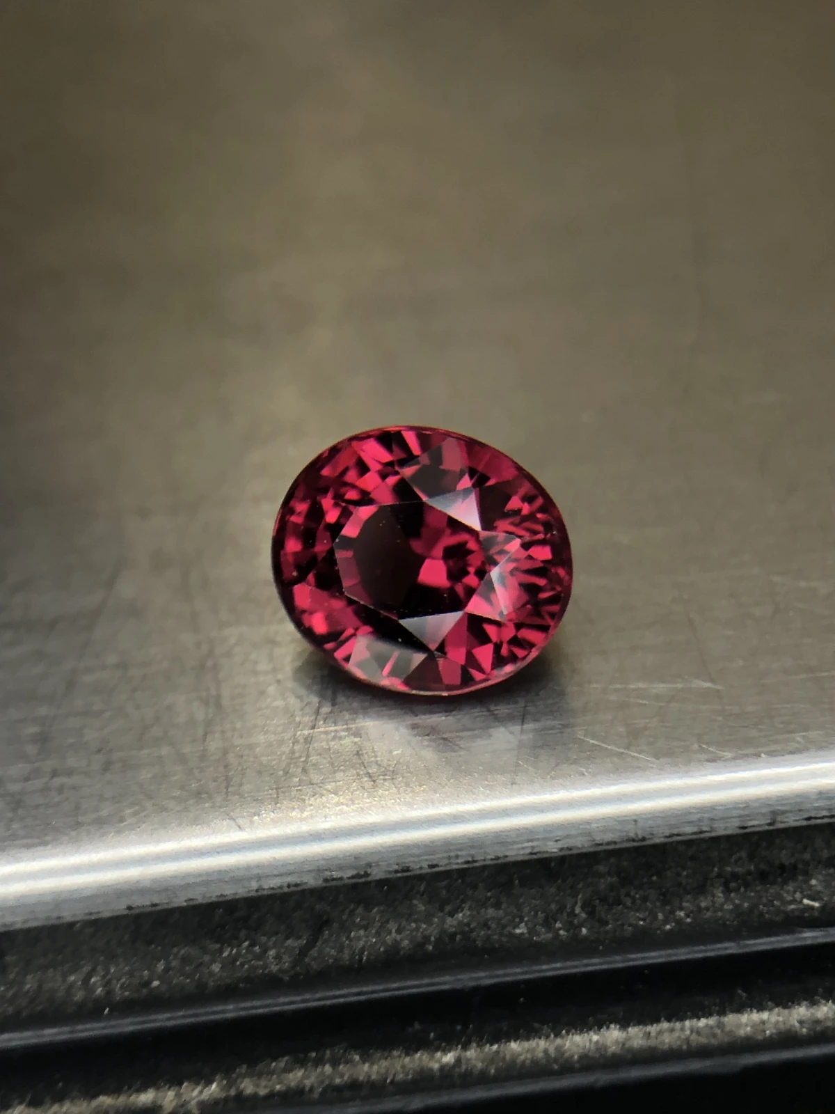 Malaya Garnet 2.3 carats in Fancy Oval Cut from Madagascar