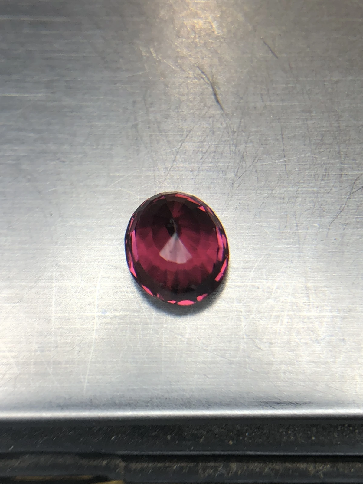Malaya Garnet 2.3 carats in Fancy Oval Cut from Madagascar
