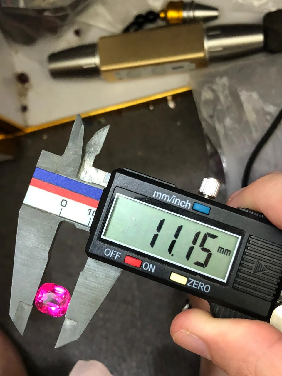 Neon Pink Rubellite 5.8 carats in Cushion Cut from Afghanistan