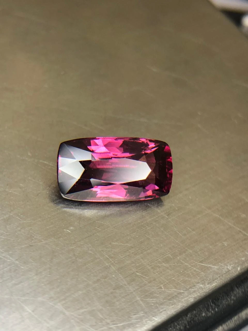 Malaya Garnet  4.4 carats in Modified Cushion Cut from Madgascar