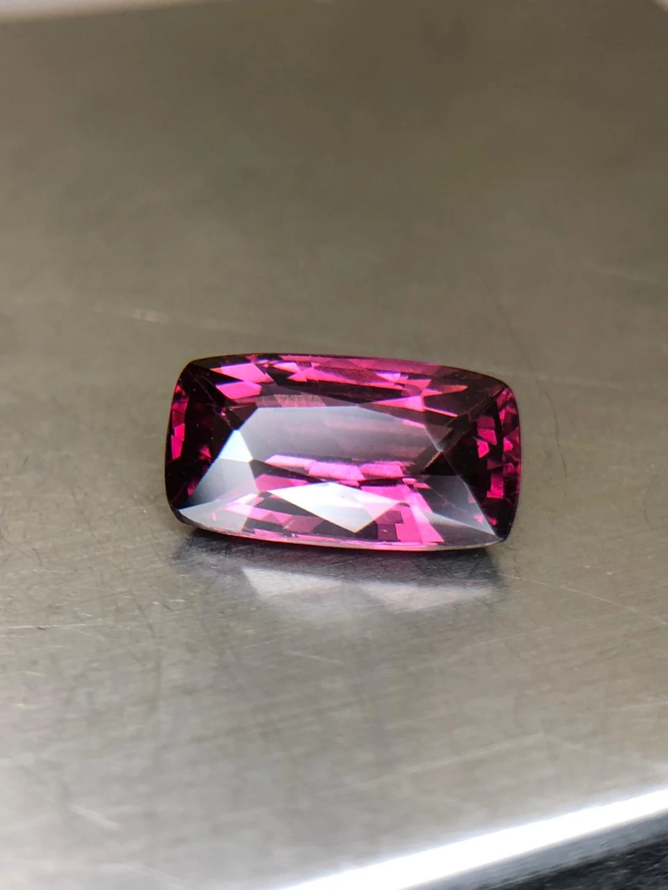 Malaya Garnet  4.4 carats in Modified Cushion Cut from Madgascar