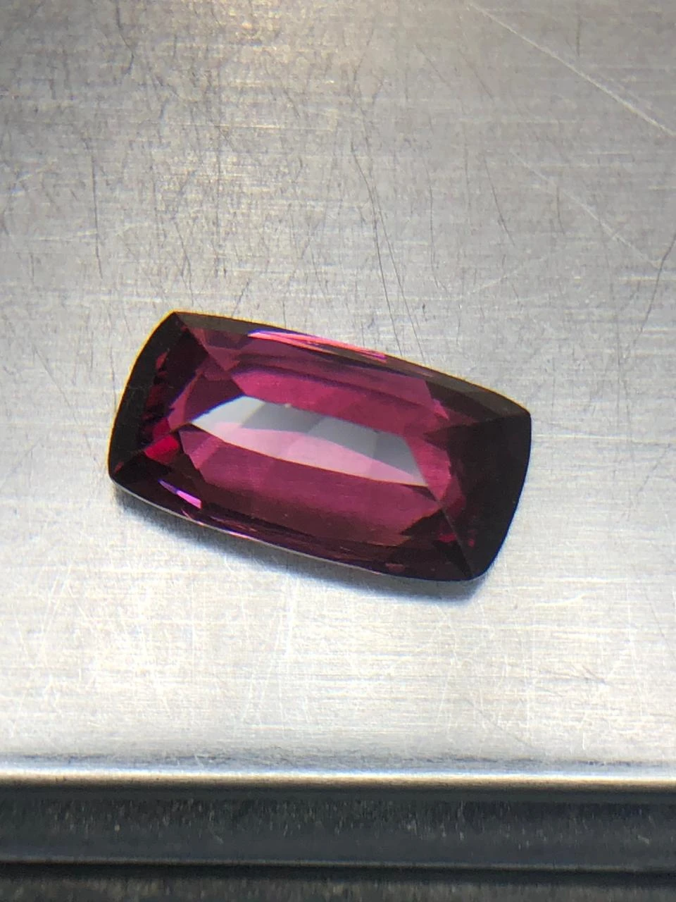 Malaya Garnet  4.4 carats in Modified Cushion Cut from Madgascar