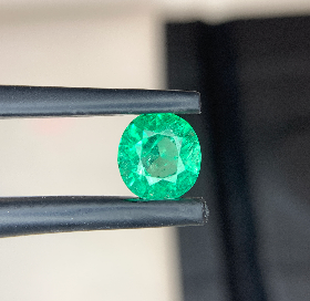 1.06 Ct Natural Panjshir Emerald Oval Shape Loose Gemstone
