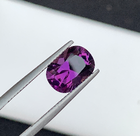 3.89 CT Natural Purple Amethyst Fancy Cut Cushion Shape