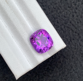 7.73 CT Natural Purple Amethyst Cushion Shape