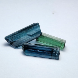 15.15 Ct. Blue and Green Tourmaline Facet Rough from Nigeria