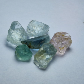 34.5 Ct. Mix Beryl Facet Rough from Nigeria