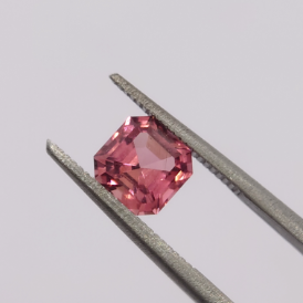 2 Ct. Emerald cut Pink Tourmaline from Nigeria